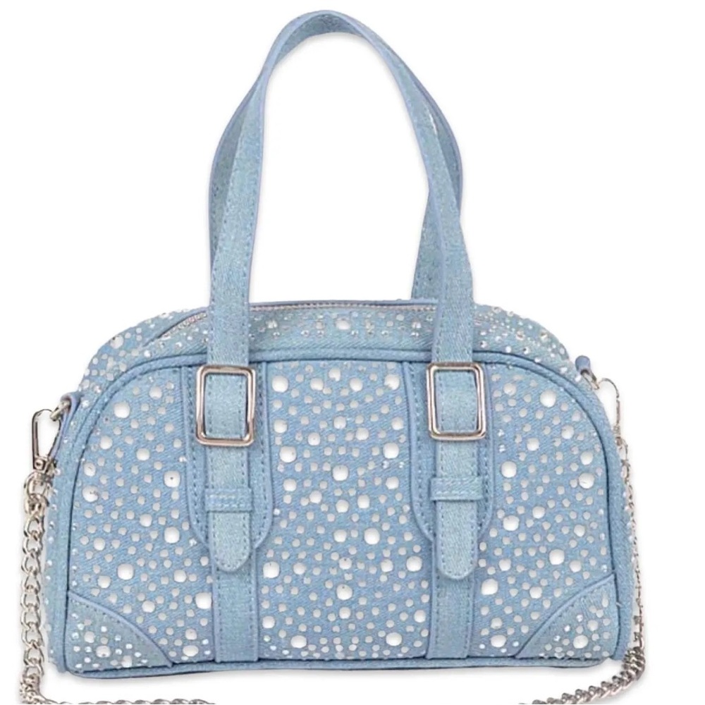 Zara | Denim Stylish Sparkly Handbag